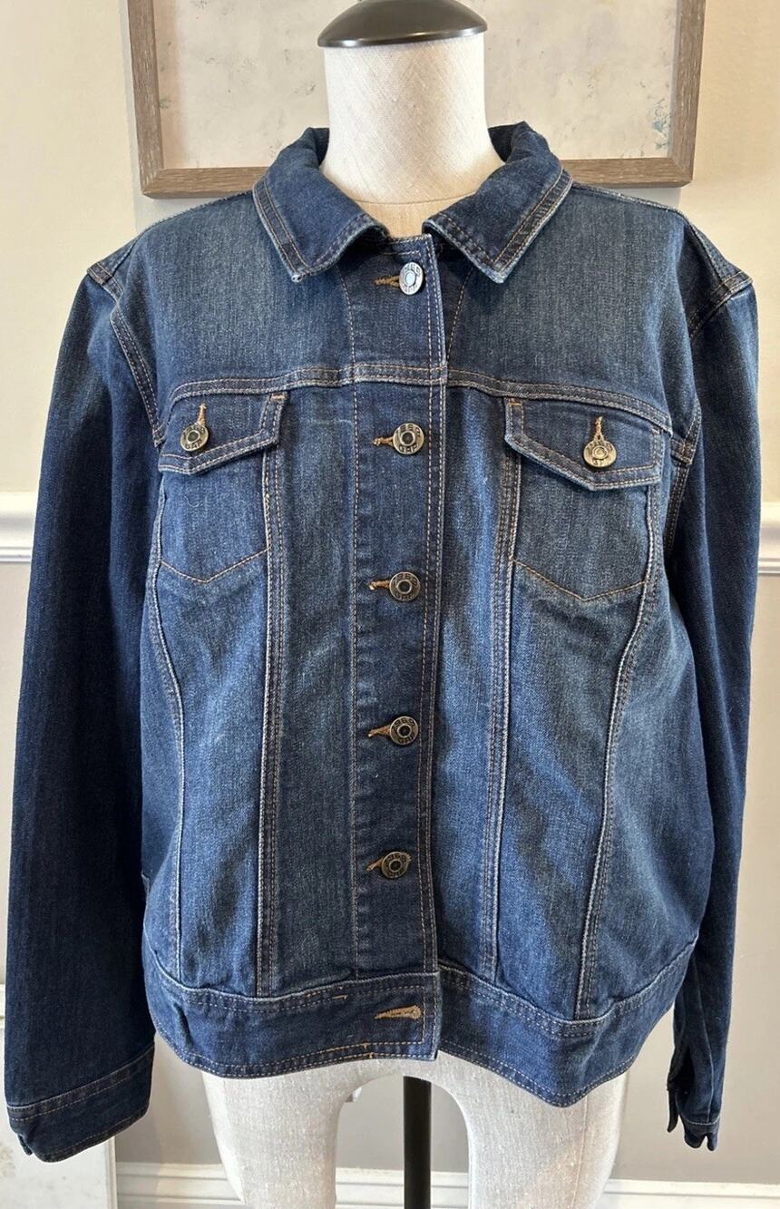 Gap denim jean jacket XXL- darker wash - EUC